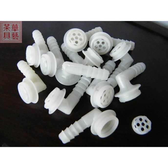 玻璃茶盘塑料排水管/接头管/直角90度角弯头接口管/陶瓷茶具配件图片