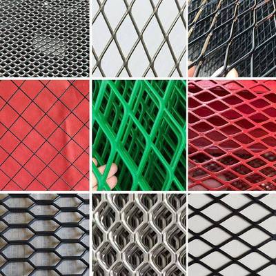 铝板拉伸网板吊顶网工业过滤网金属拉伸菱形铝网封窗网格铝网板