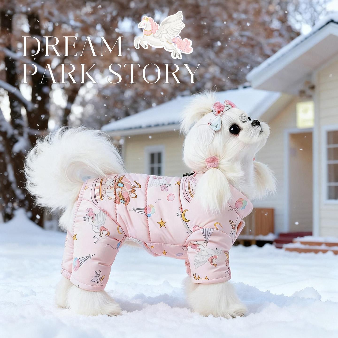 狗狗衣服冬装四脚衣泰迪小型犬宠物比熊雪纳瑞西高地保暖加厚棉服