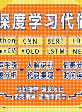 lstm时间序列python代做推荐系统cnn神经网络bert算法lda主题分析