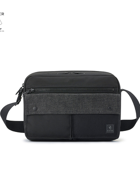Porter International牛仔布PATCH WORK斜挎包邮差包单肩包通勤包