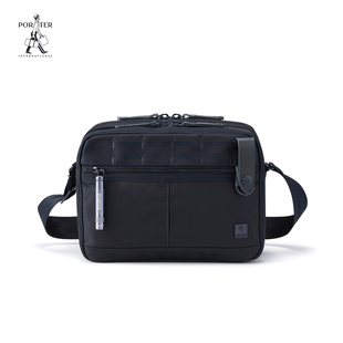 Porter InternationalNEWHEAT尼龙手电双拉链斜挎包男士百搭通勤