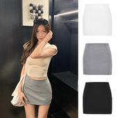 MosesQueen魔西女王灰色运动半身裙女夏季 防走光卫裙辣妹包臀短裙