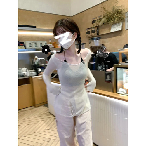 交叉美背带胸垫吊带背心短款上衣