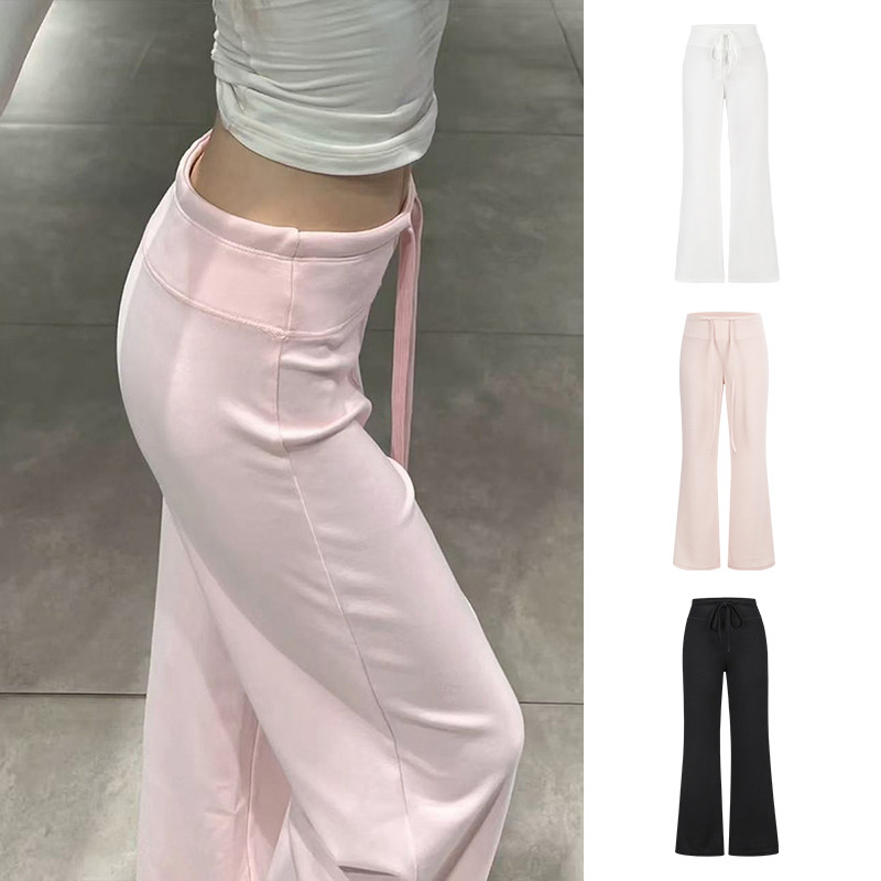 MosesQueen魔西女王粉色裤子高腰阔腿裤宽松显瘦垂感休闲运动卫裤,女装/女士精品,休闲裤,淘宝优惠券,粉丝福利购,淘宝优惠卷