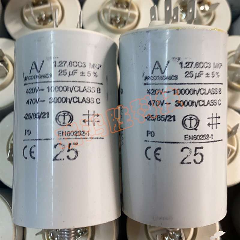 ARCOTRONICS AV 1.27.6CC3 MKP 25uF 420V 470V 启动电容器