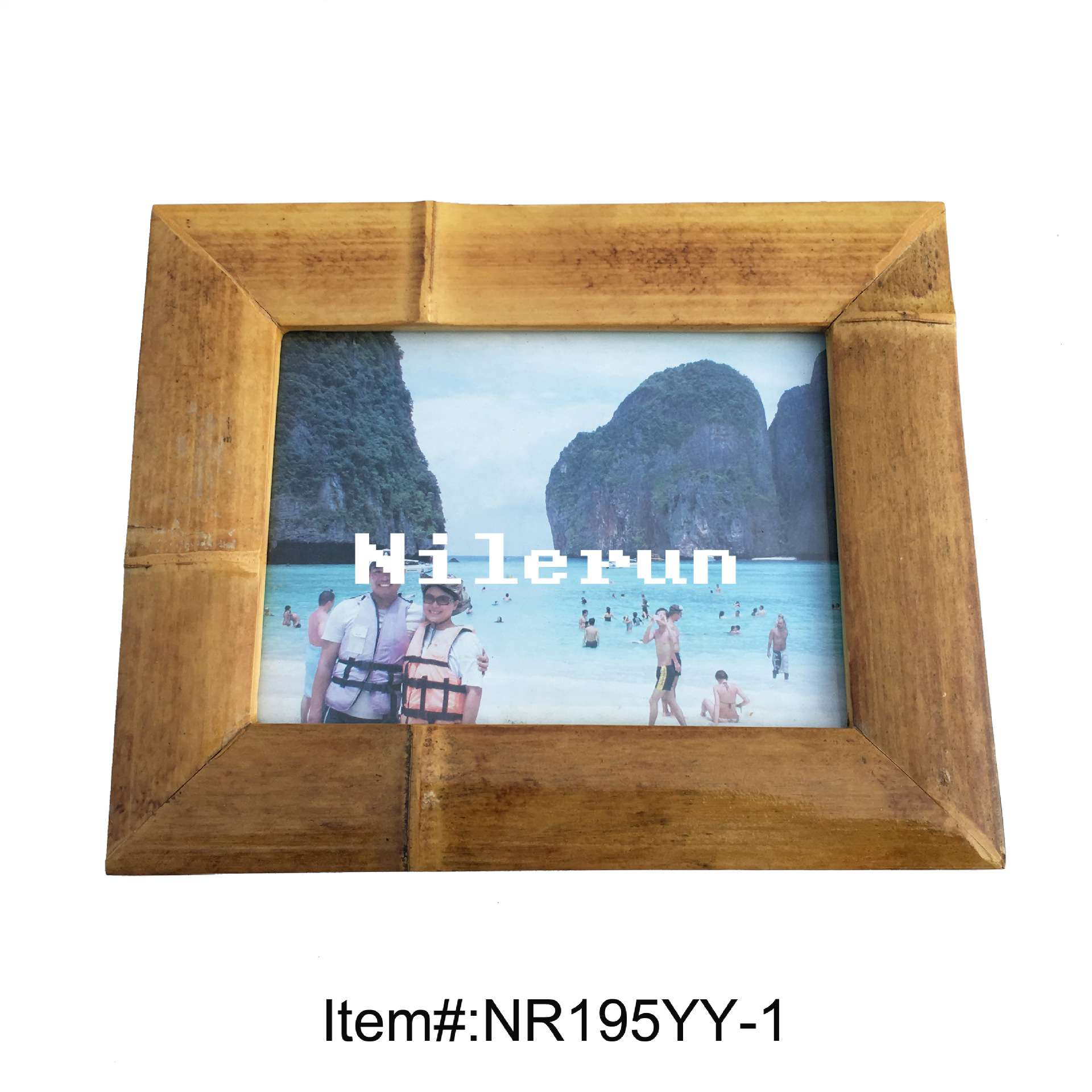 现代简约5x7英寸相纸宽边竹子相框像框相架像架画框