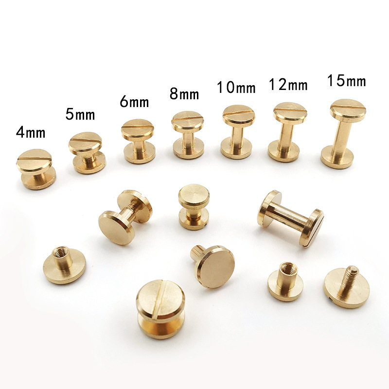 实力工厂铆钉扣子母钉高档优质黄铜双面铆钉皮具箱包中空钉