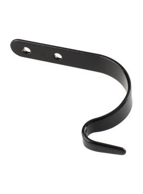精茂B381新中式家装金属J型黑色71mm铁艺挂钩画花篮衣钩配件