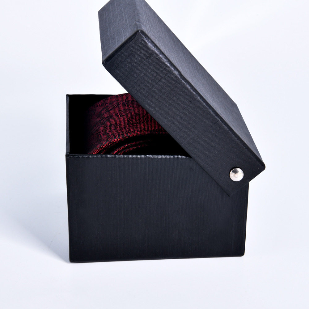 领带领结黑色方形礼盒 礼品盒饰品包装盒子 大量现货 新款