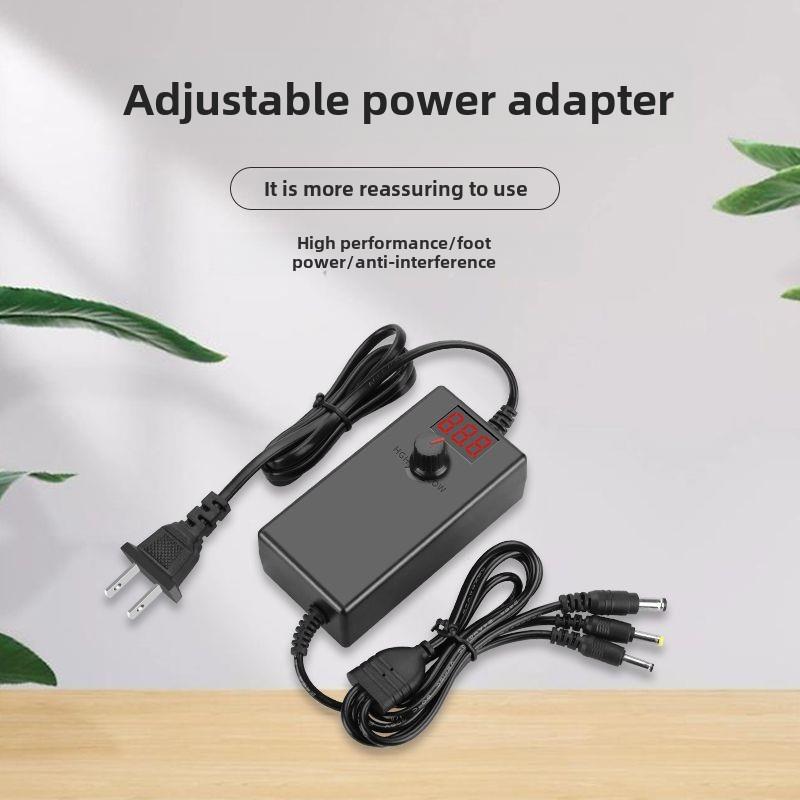 3-9V12V15V24V可调压1A2A3A5A8A10调速风扇电机净水电源适配器3DC