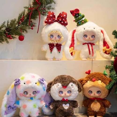 正品莉拉600%大体圣诞毛绒搪胶潮玩手办潮玩摆件包挂件送人礼物