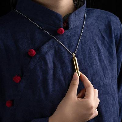 黄铜户外救生哨子个性化钥匙炼吊坠儿童比赛高音哨子登山训练装饰