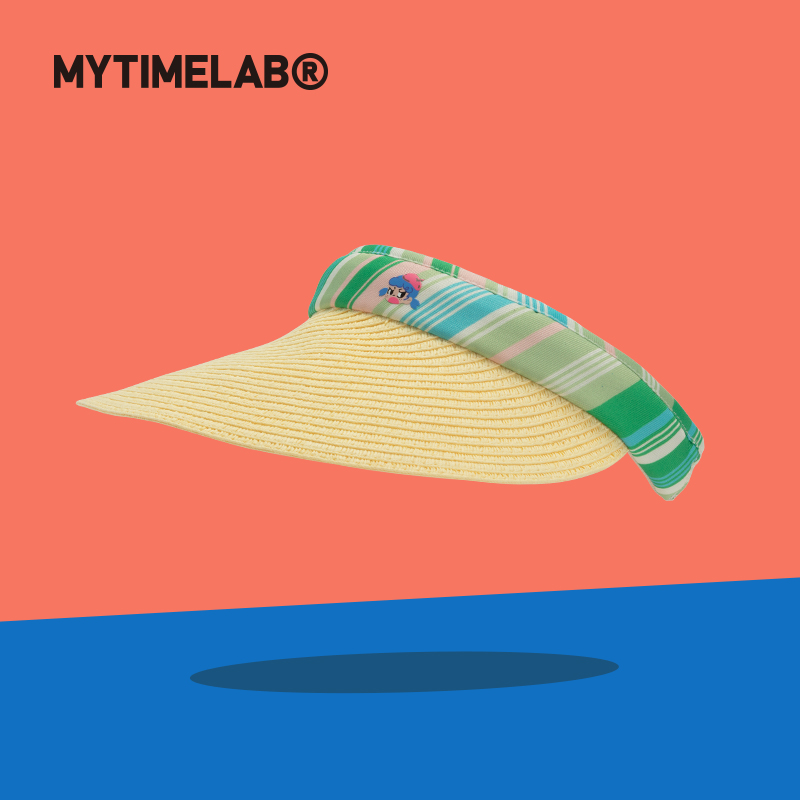 MYTIMELAB摩太潮玩MONITA彩虹顶遮阳帽户外度假防晒草帽时尚