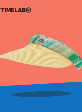 MYTIMELAB摩太潮玩MONITA彩虹顶遮阳帽户外度假防晒草帽时尚