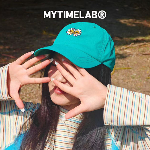 MYTIMELAB摩太潮玩MONITA乐开花速干帽防晒春夏棒球帽刺绣鸭舌帽