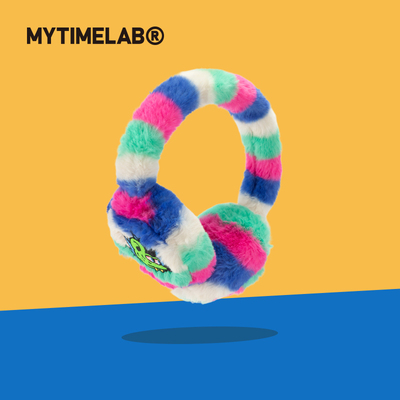 MYTIMELAB摩太潮玩绿鼠印花耳罩毛绒舒适秋冬防寒撞色护耳百搭女