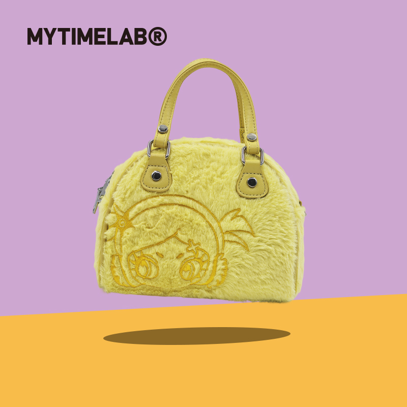 MYTIMELAB摩太潮玩ZOE辣妹兔毛斜挎包通勤手提包小众毛绒秋冬时尚