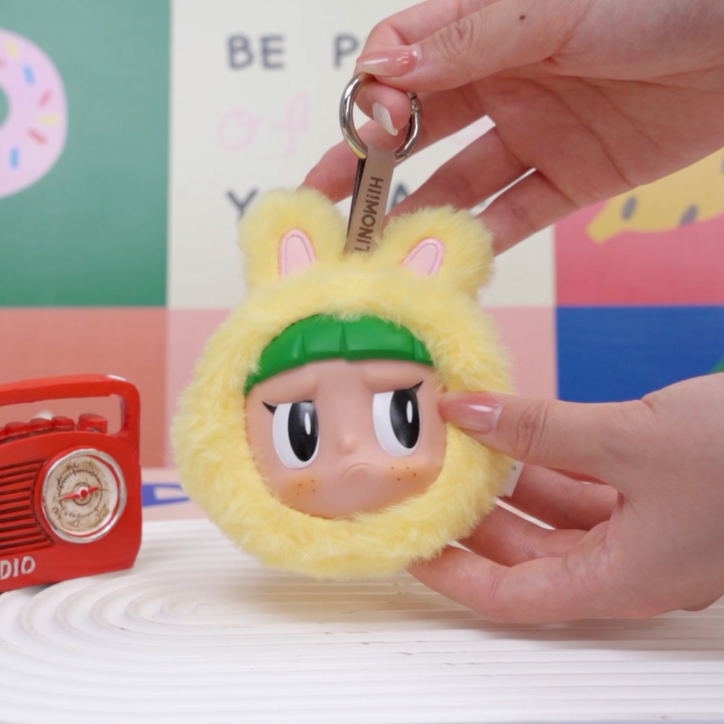 MYTIMELAB摩太潮玩monita搪胶怪兽耳机包卡通可爱零钱耳机收纳包