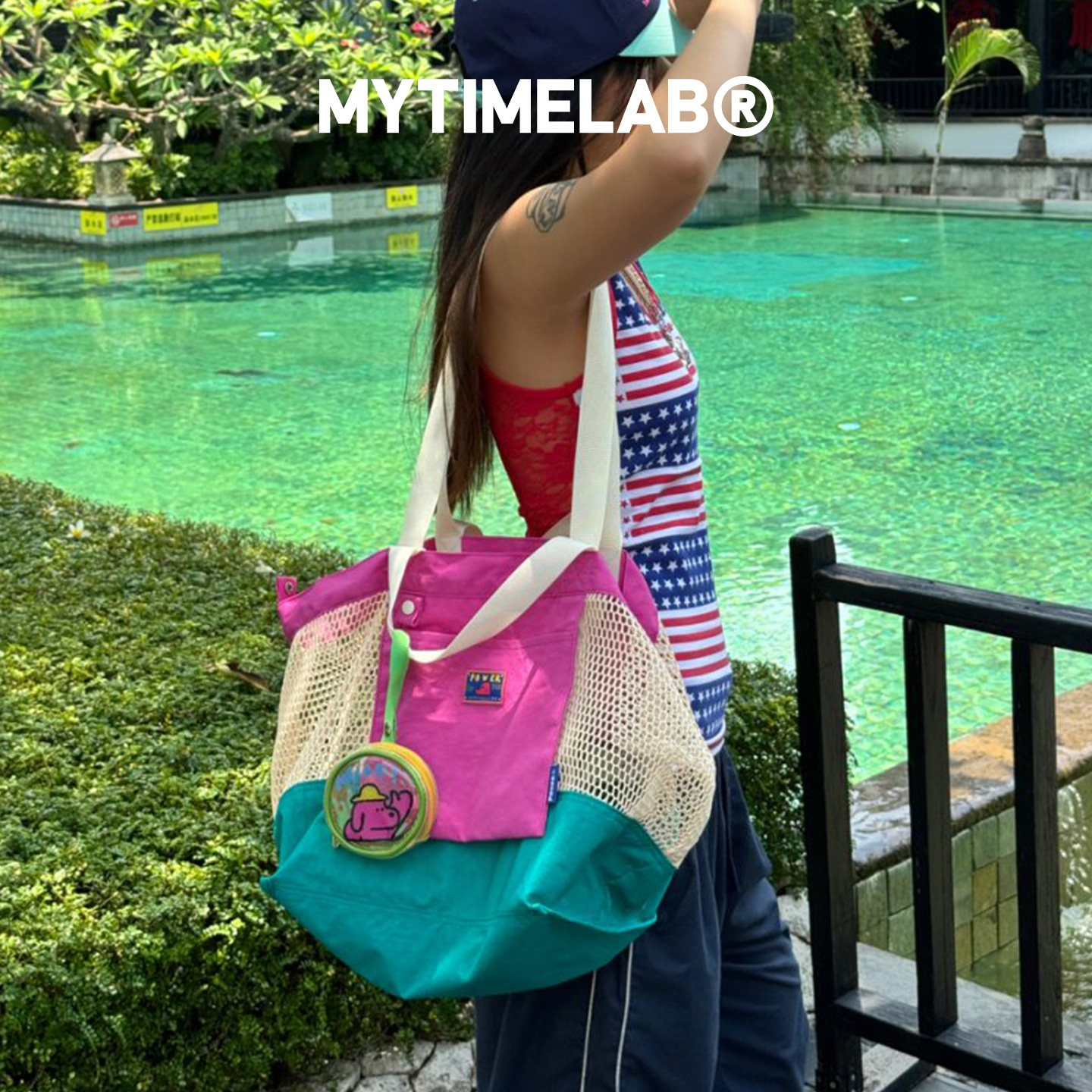 MYTIMELAB摩太潮玩PD沙滩堆堆包手提单肩包通勤大容量户外网袋包