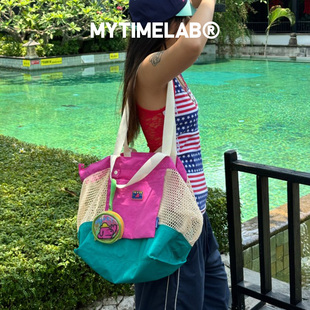 MYTIMELAB摩太潮玩PD沙滩堆堆包手提单肩包通勤大容量户外网袋包