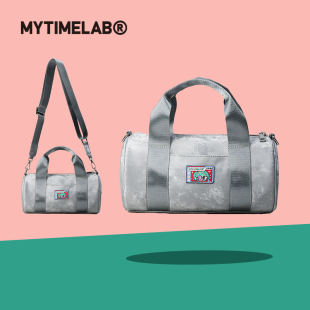 MYTIMELAB摩太潮玩ZOE复古圆桶包秋冬大容量单肩斜挎手提多口袋包