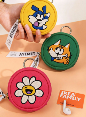 MYTIMELAB摩太潮玩MONITA街头狂欢圆饼包拉链女包潮玩包挂饰百搭