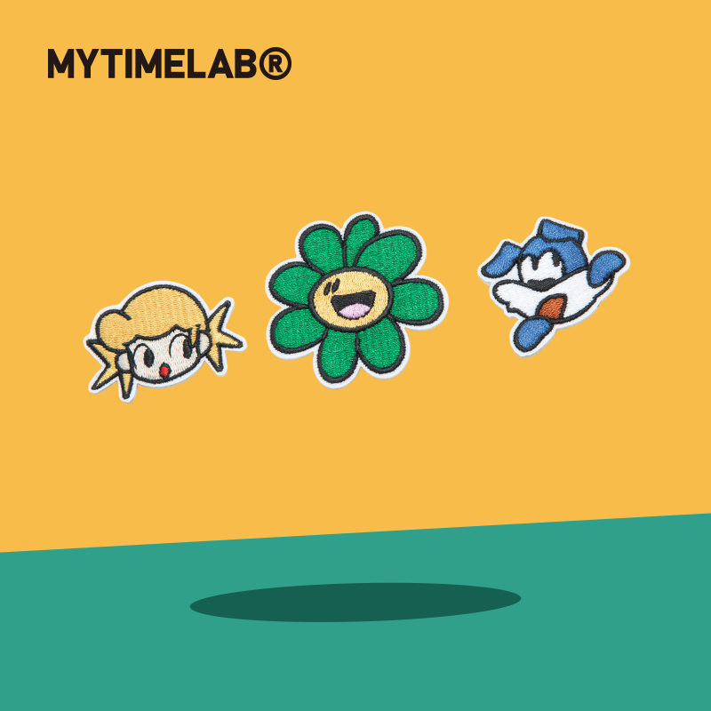 MYTIMELAB摩太潮玩MONITA派对刺绣别针个性小挂件装饰包挂胸针3个