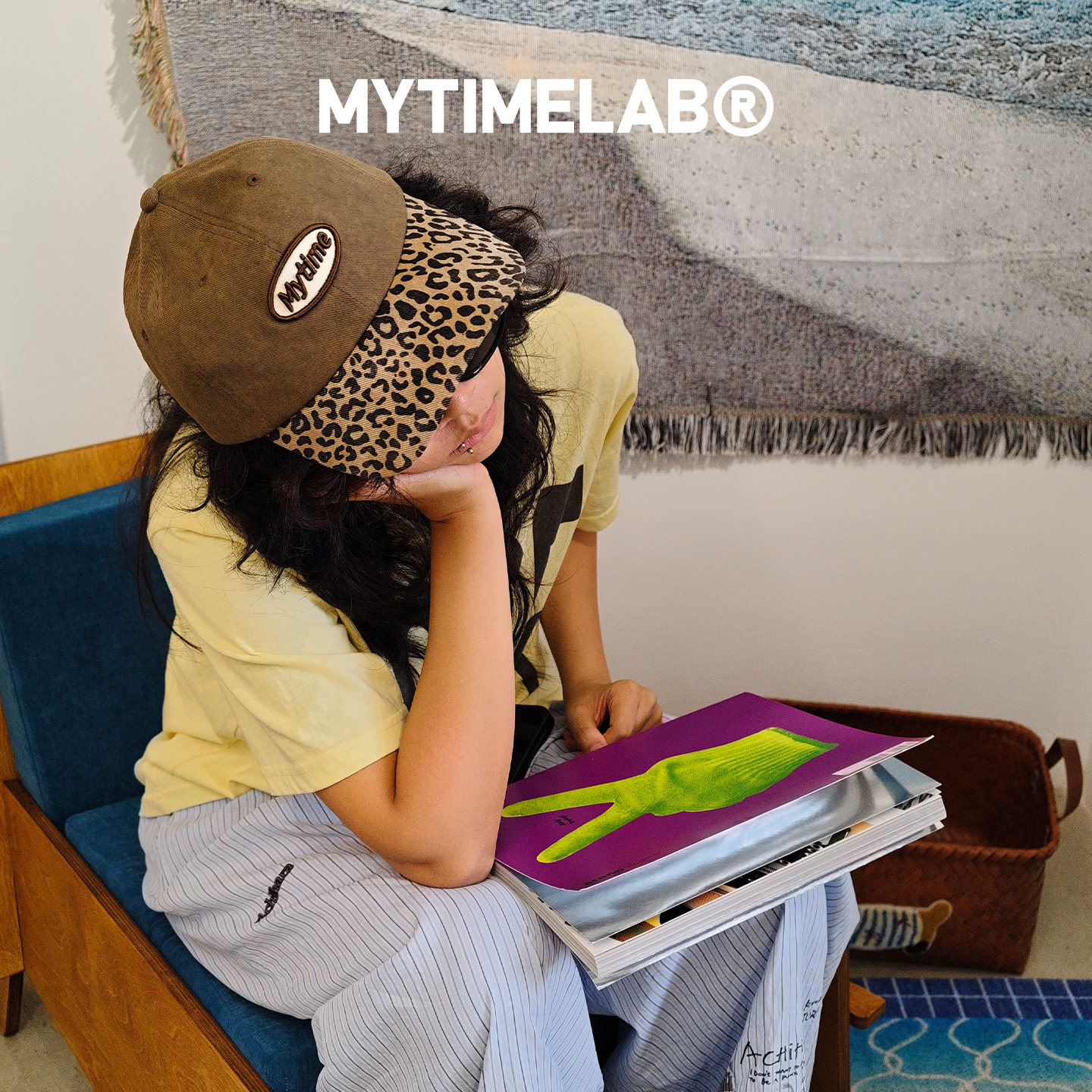 MYTIMELAB摩太潮玩ZOE甜酷主义棒球帽豹纹刺绣鸭舌帽男女休闲复古