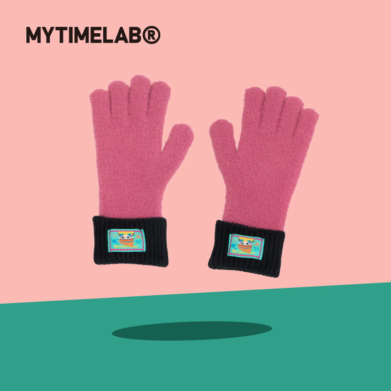 MYTIMELAB摩太潮玩Monita奶酪积木手套柔软保暖防寒加厚秋冬时尚