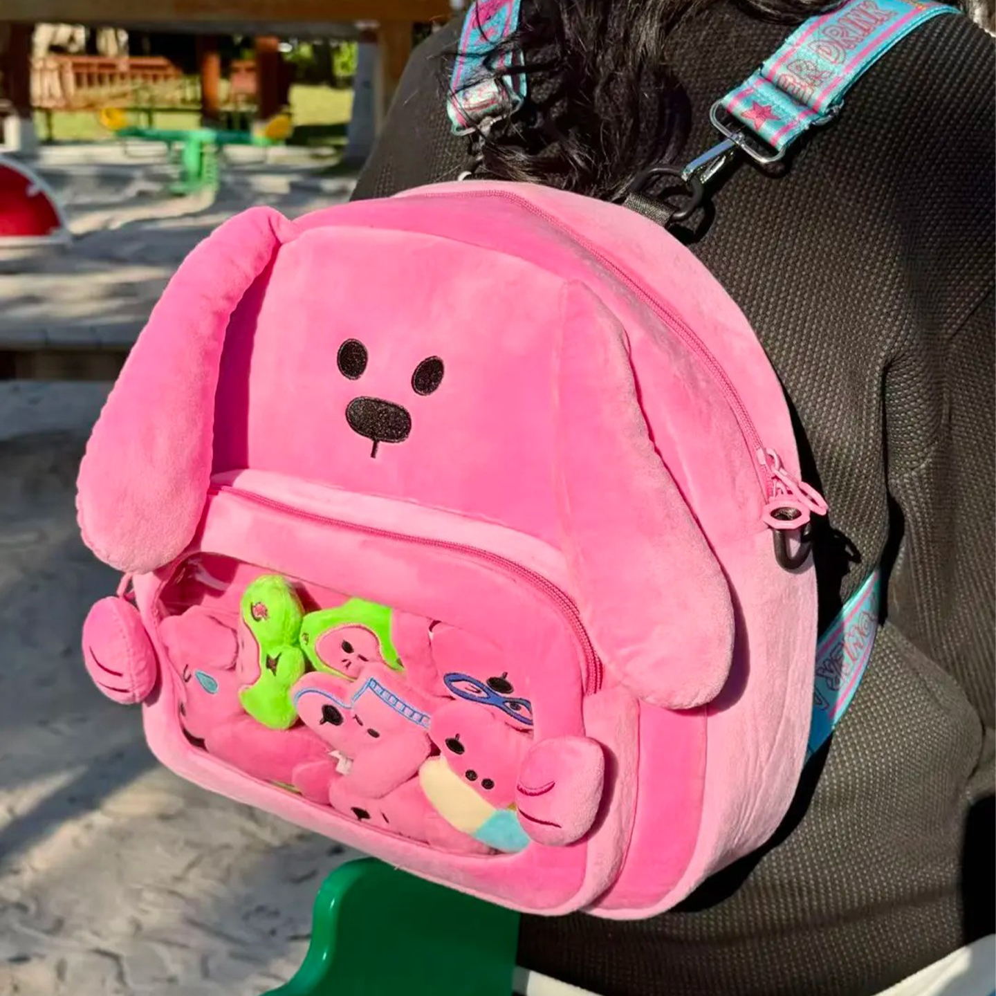 MYTIMELAB摩太潮玩PD大头抱抱痛包大容量秋冬双肩包学生卡通女