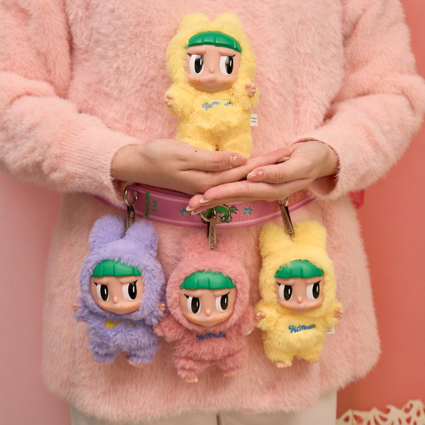 MYTIMELAB摩太潮玩monita硬糖怪兽系列包包挂饰多巴胺玩偶搪胶脸