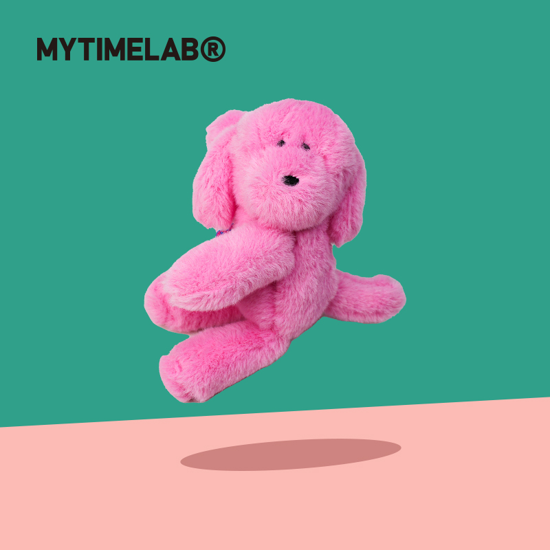MYTIMELAB摩太潮玩POWER歪狗抱抱挂件包包挂件粉狗玩偶毛绒公仔