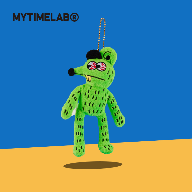 MYTIMELAB摩太潮玩Power吸吸玩偶粉狗毛绒挂件背包挂饰玩具钥匙扣