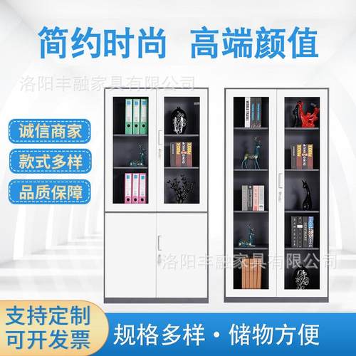 丰融拆装文件柜铁皮矮柜财务资料柜现代简约档案收纳柜带锁储物柜