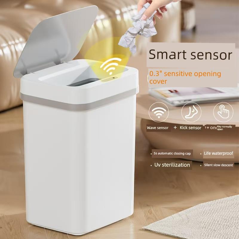 2025智能感应垃圾桶分类带盖自动家用厨房大号卫生间卫生桶塑料桶