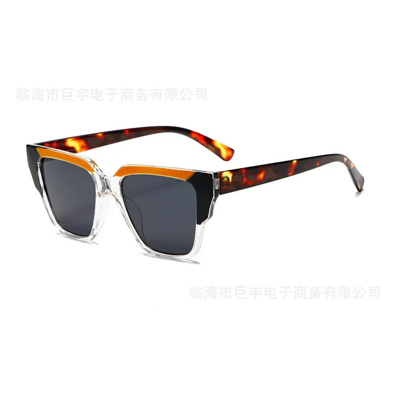 太阳眼镜女防紫外线糖果拼接色街拍素颜显瘦派对聚会欧美风墨镜