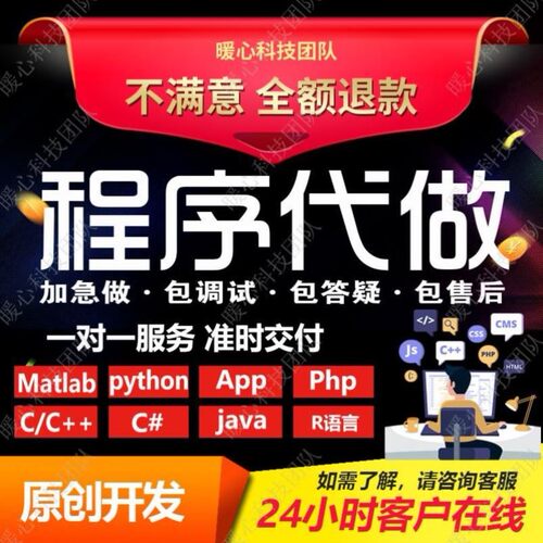 计算机python代编程java代做c++程序代写c#系统设计C语言代码编写