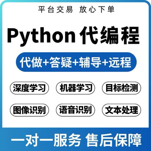 代码python编程深度学习机器学习人工智能代码编写跑通讲解调试