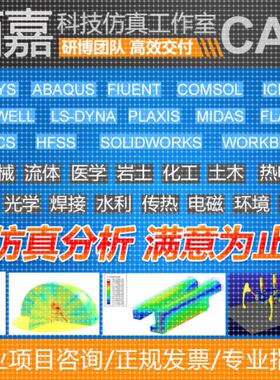 Ansys/Abaqus/Adams/Fluent/maxwell/Ls-dyna/hfss有限元仿真代做