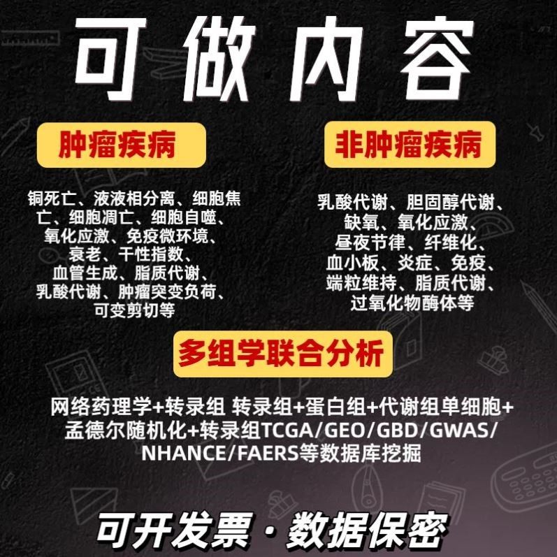 多组学联合生信分析文章复现SCI框架设计服务,商务/设计服务,机械设计,淘宝优惠券,粉丝福利购,淘宝优惠卷