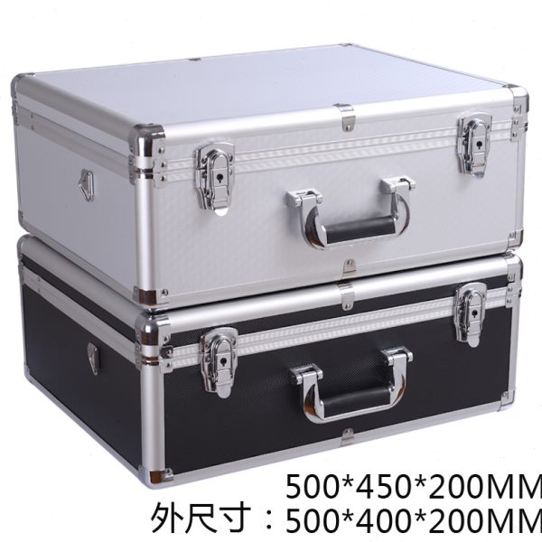 手提式铝合金箱子大号五金工具箱多功能仪器设备展示箱五金收纳箱