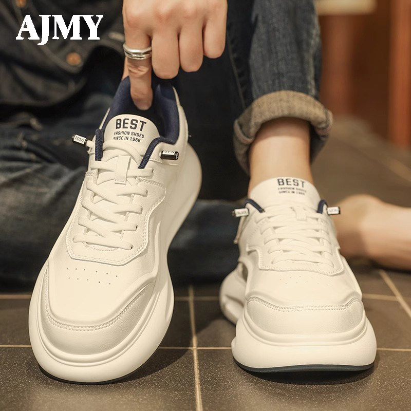 德国AJMY冬季新款潮流厚底板鞋子
