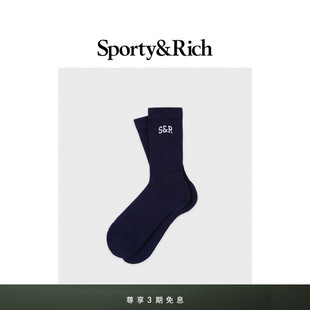 Ivy Sporty&Rich 潮酷S&R Duty系列男女同款 百搭中筒袜 Off