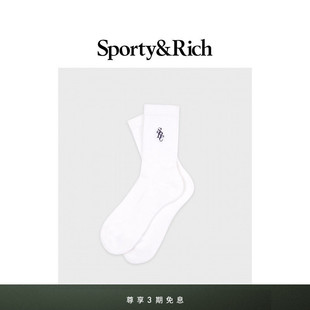 中筒袜 潮酷舒适休闲SRC Sporty&Rich Farmhouse系列男女同款