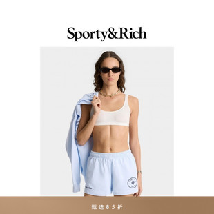 甄选85折 夏季 Sporty&Rich Roc联名系列男女同款 休闲短裤 Eden