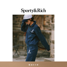 [甄选85折]Sporty&Rich Preppy系列男女同款美式复古休闲卫裤长裤