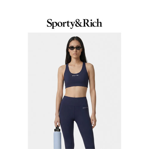 [春夏新品]Sporty&Rich 女士经典修身运动健身文胸瑜伽内衣