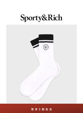 [秋冬新品]Sporty&Rich Hiking系列男女同款SRHWC 中筒袜