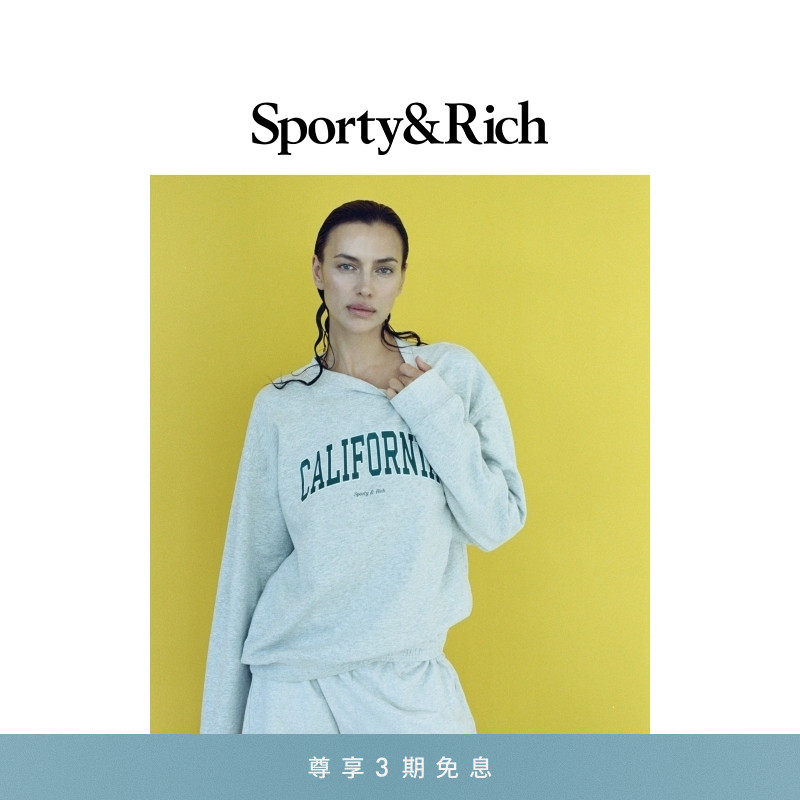 [热销补货]Sporty&Rich Sports系列美式卫衣短裤California套装